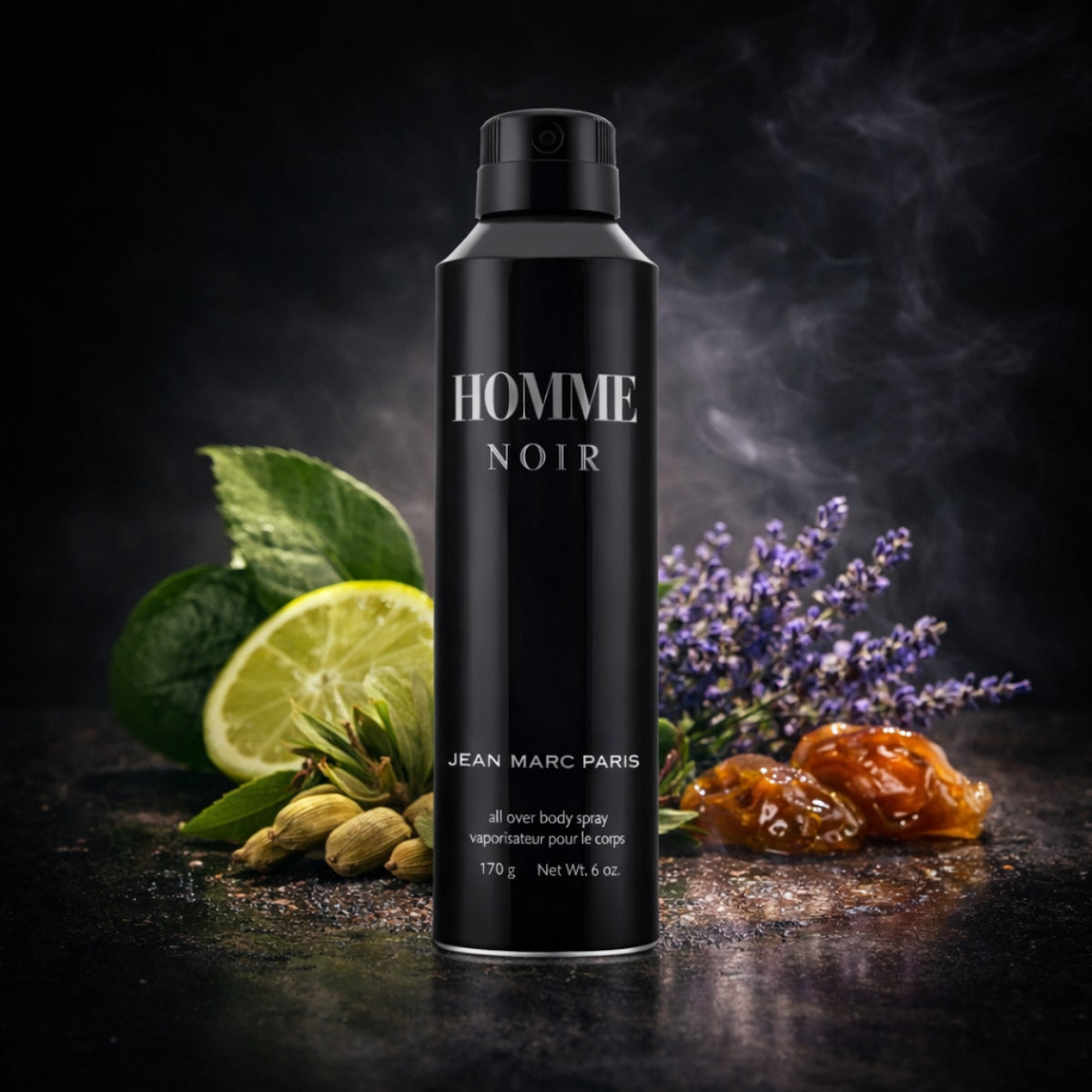 Body Spray Homme Noir 170g