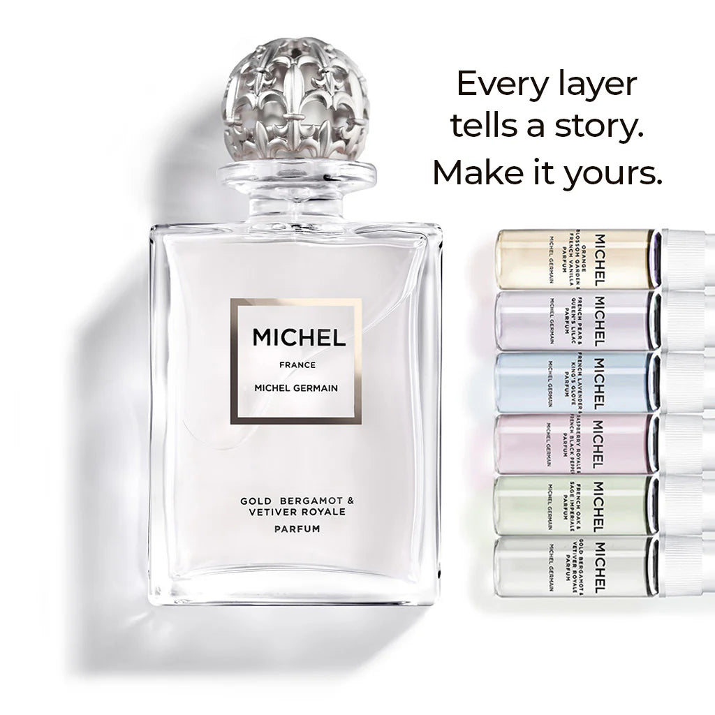 Michel - Gold Bergamot & Vetiver Royale Parfum - Free Layering Kit Included
