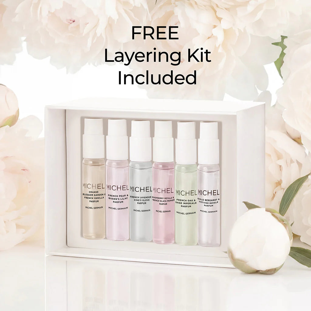 Michel - French Lavender & King's Glove Parfum - Free Layering Kit Included 6 x 4ml